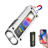 Tomsenda Mini Lampe Torche LED COB Multifonction Portable Puissante Étanche Rechargeable Type-C avec Aimant