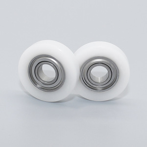 Rodillos Planos de POM Recubiertos de Goma Directo de Fábrica para Puertas Corredizas de Vidrio Resistentes al Desgaste 5*16.8*4mm - Product Image 2