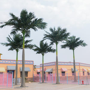 Тропические искусственные кокосовые листья король кокосовые большие пальмы с размерами от 1 до 20 м могут быть настроены для наружного декора - Product Image 2