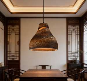 โคมไฟระย้าแบบสานมือ ดีไซน์รังผึ้งเปลือย สำหรับตกแต่งร้านกาแฟ บ้าน ร้านอาหาร สไตล์หรูหรา - Product Image 4