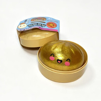 Mainan Squishy Pangsit Glitter Rahasia, Roti Kukus Jeli Emas, Kotak Pengukus, Mainan Sensorik Fidget Pereda Stres, Hadiah untuk Anak-anak dan Dewasa