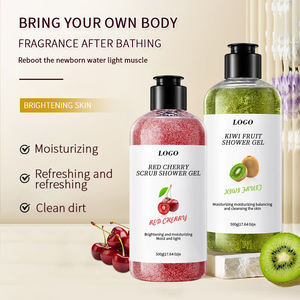 Esencia <span class=keywords><strong>de</strong></span> fruta personalizada, cereza y kiwi, VC, EXFOLIANTE SUAVE, brillo, hidratante, <span class=keywords><strong>Gel</strong></span> <span class=keywords><strong>de</strong></span> ducha <span class=keywords><strong>de</strong></span> limpieza profunda para hombre y mujer - Product Image 2