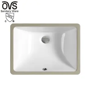 OVS CUPC Customized Under Counter Vanity Basin Ceramic Undermount Sink Bathroom Vanity Basin Rectangular Wash Basin Sink