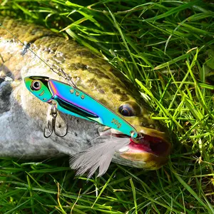 Metal Trout Fishing Lure Colorful Vibration VIB Sequin Fishing Artificial Bass Spinner Baits for Tremor Bait