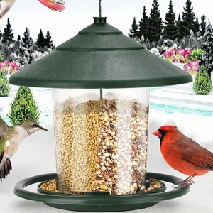 Mangeoires suspendues anti-écureuils pour oiseaux sauvages, 2 lb de graines, résistantes à l'eau, en plastique écologique, pour jardin et cour - Product Image 5
