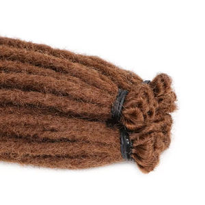Extensions de Cheveux Synthétiques Crochets <span class=keywords><strong>Blondes</strong></span>, Fausses Dreadlocks Longues Douces Faites à la Main pour Femmes - Product Image 6