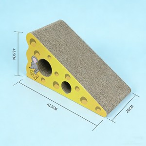 Harga Pabrik Papan Garukan Kucing Kertas Bergelombang Segitiga Alat Garukan Cakar Tahan Lama <span class=keywords><strong>Sofa</strong></span> Kucing dan Mainan Kucing. - Product Image 2