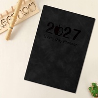 Carnet de notes A5 personnalisé avec logo, reliure thermique, 100 feuilles, en cuir imperméable, agenda promotionnel d'affaires, cadeau 2027