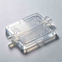 Fabrication de puces microfluidiques en acrylique sur mesure, conception multi-canaux, microfluidique COC, systèmes de distribution de médicaments, systèmes de diagnostic, conformité ISO13485