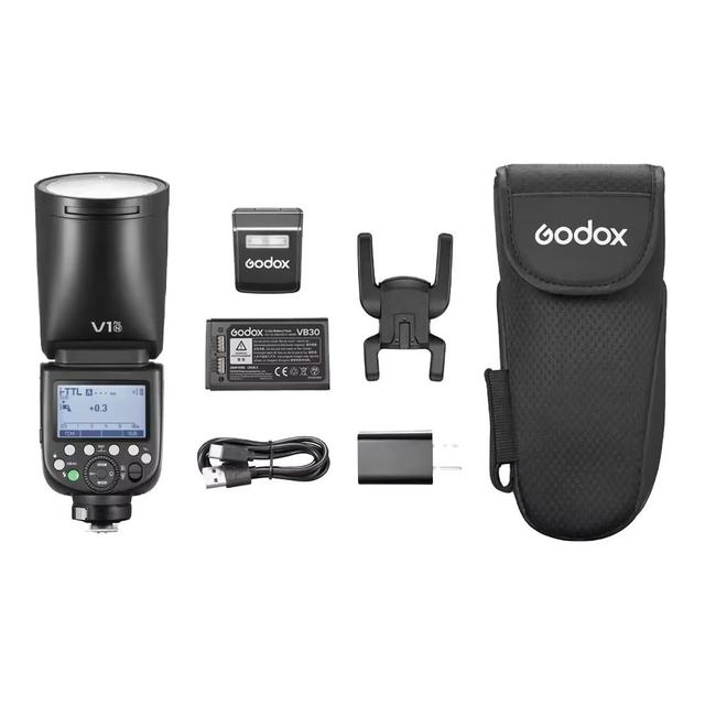V1Pro TTL Round Head Flash 2.4G Wireless HSS 1/8000s Compatible for Canon for Nikon for Sony Fuji Olympus 1100 Flashes