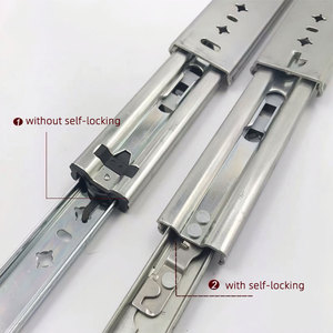 Moderne Drie Sectie Zware 120Kg Lade Glijbanen Met Slot Voor Rv Keuken Kantoorgebouwkasten - Product Image 3