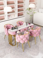 Table et chaise de manucure de luxe abordable pour salon de beauté, type économique simple ou double, prix spécial