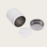 Boîte à thé matcha vide scellée avec un intérieur en plastique hermétique, logo personnalisé, emballage en métal de qualité alimentaire pour poudre de thé vert, 30g