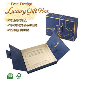 Boîte-cadeau magnétique à double <span class=keywords><strong>porte</strong></span> personnalisée, emballage en papier <span class=keywords><strong>pour</strong></span> coffrets cadeaux de luxe, accessoires de mode - Product Image 1