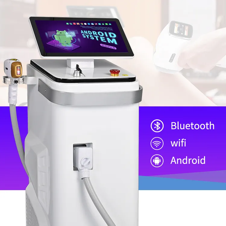 2024 New Design Ice Cube diode Laser 3 Waves 755 808 1064 Diode Laser Hair Removal Machine