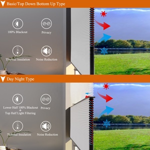 Hoàn hảo không dây mất điện tổ ong di động rèm cửa sổ được xây dựng trong cài đặt - Product Image 3