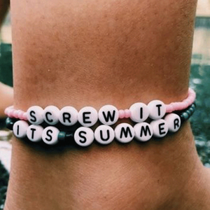 Tùy Chỉnh Hàn Quốc Sáng Tạo Bảng Chữ Cái Tên Đính Cườm May Mắn Tùy Chỉnh Từ Tự Làm Thư Hạt - Product Image 3