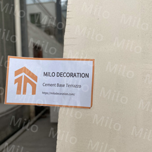 Losas de terrazo de color base beige y arena fina, para uso en el exterior - Product Image 4