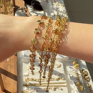 Tarnish Miễn Phí Thời Trang 316 Thép Không Gỉ Trang Sức Vòng Đeo Tay Tùy Chỉnh Chất Lượng Cao Pdv 18K Dây Chuyền Vàng Vòng Đeo Tay Cho Phụ Nữ Người Đàn Ông - Product Image 3