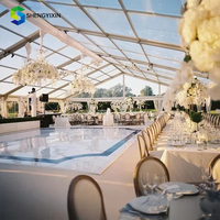 Grandes tentes de réception en PVC blanc sur mesure pour mariages et événements, chapiteaux 40x60m, qualité commerciale, robustes pour l'extérieur
