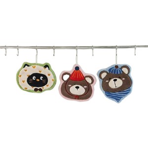 Cute Cartoon Coral Fleece Hand Towel 18x25 Cm Kitchen Bathroom Use - Product Image 5