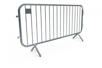 Barrière anti-écrasement en acier pour files d'attente, panneau emboîtable pour stades et festivals
