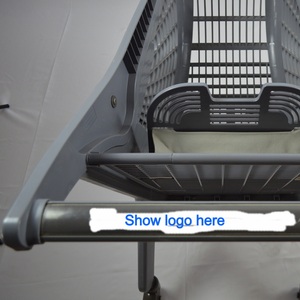 JS-FL -80 प्रशंसक या केले आकार सुपरमार्केट पूरे प्लास्टिक ट्राली - Product Image 6