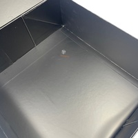 Cajas de Regalo Magnéticas Grandes de Cartón Rígido con Logotipo Personalizado, Embalaje Negro de Lujo con Asa de Listón