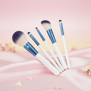10Pcs Vegan Flat Concealer Makeup Brush Set Custom Logo Synthetic Hair Face <b>Eye</b> Brush - Product Image 5