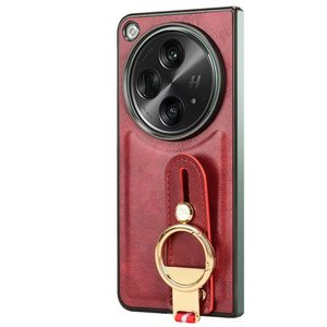 Étui de protection multifonctionnel en cuir PU avec dragonne pour <span class=keywords><strong>Oppo</strong></span> Find N3/OnePlus Open – <span class=keywords><strong>Coque</strong></span> arrière en cuir - Product Image 6