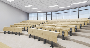<span class=keywords><strong>Chaise</strong></span>-échelle moderne en métal pour salle de classe universitaire, banc d'étude pliant, bureau, cadre en alliage d'aluminium, mobilier scolaire pliable - Product Image 4