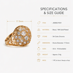 Bague Dôme Tendance pour Femme – Anneau de Doigt à la Mode - Product Image 5