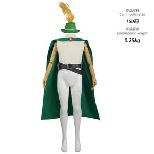 Costume da Cosplay Classico Anime per Carnevale, Outfit per Adulti, Costume di Shrek e Puss in Boots con Cappello e Mantello - Product Image 6