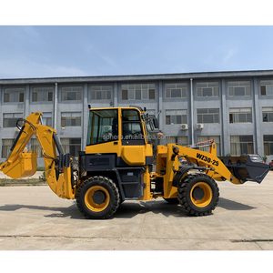 China HERO 4x4 roda Mini Backhoe <span class=keywords><strong>Loader</strong></span> WZ30-25 6800KG nilai 2500KG 76KW mesin Diesel yang dapat ditarik ekskavator konsumsi bahan bakar rendah - Product Image 2