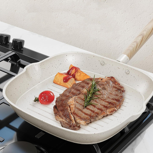 High Quality Non-Stick 14-Piece Aluminum Cooking <b>Pots</b> With Glass Lid Ceramic Coated Forged Non-stick Cookware Set - Product Image 4