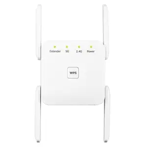 بسعر المصنع جهاز لاسلكي 1200 ميجا بايت/ثانية wifi مع 4 هوائيات وخاصية النقل المزدوج واستعادة الموجات الجيل الخامس جهاز لاسلكي 1200 ميجا بايت/ثانية لاسلكي موسع للإشارة