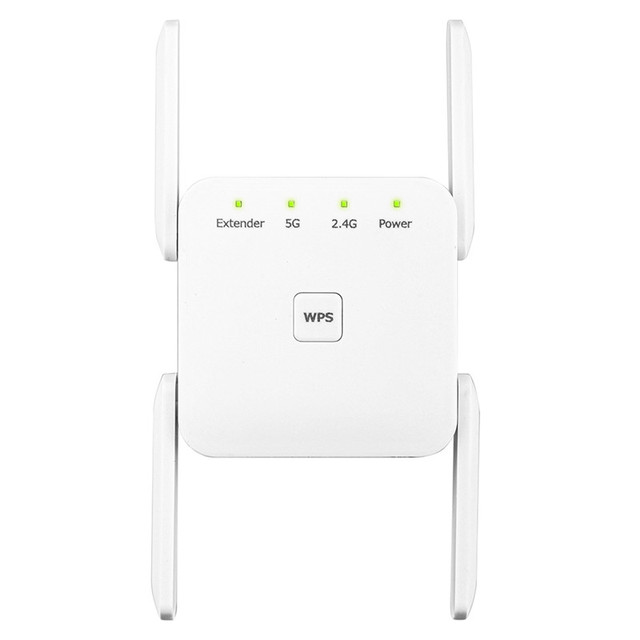 Factory Price 1200Mbps Dual Band 4 Antenna Wifi Repeater 5G 1200 Mbps Wireless Signal Extender