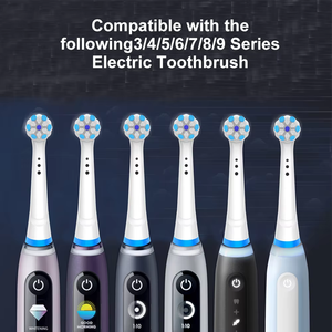 Paquete de 4 cabezales de repuesto compatibles con los cabezales de cepillo de dientes eléctrico Oral IO para las series IO 3/4/5/6/7/8/9/10 (4 blancos) - Product Image 6