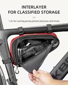 Échantillon gratuit : Sacoche triangulaire pour cadre de vélo, sacoche de rangement pour vélo, pochette avant pour tube supérieur, sacoche de selle - Product Image 4