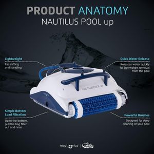 Robot de nettoyage de piscine efficace avec un temps de cycle rapide et des fonctions de couverture complète - Product Image 3