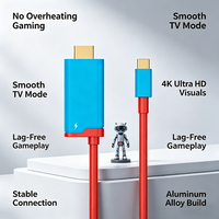 Kabel Tipe C 4K60Hz 100W PD Pengisian Daya untuk Switch Gaming Laptop TV Proyektor