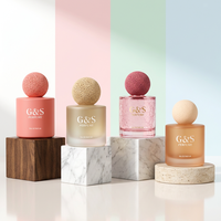 Vente en gros de flacons de parfum en verre vides personnalisés de 50 ml et 100 ml, bouchon rond, emballage de parfum de luxe