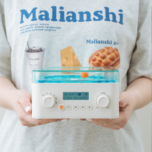 Pemutar CD desain baru lampu proyektor riak air isi ulang 4000mAh Speaker musik bantuan tidur kebisingan putih dengan tampilan lirik - Product Image 6