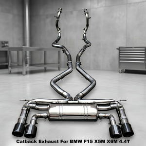 Échappement arrière en acier inoxydable Vortex Performance compatible avec BMW F15 X5M X6M 4.4T Valvetronic Tuning Muffler Pièces automobiles - Product Image 1