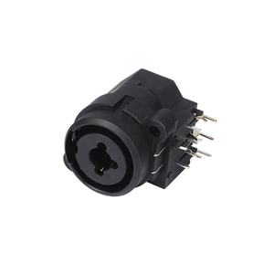 Adaptateur de haut-parleur audio <span class=keywords><strong>XLR</strong></span> 1/4 <span class=keywords><strong>Combo</strong></span> <span class=keywords><strong>Jack</strong></span> 11 broches Noir Montage sur panneau Connecteur pour équipement audio professionnel - Product Image 1