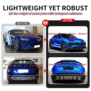ชุดแต่งคาร์บอนไฟเบอร์แบบแห้งสไตล์ MSY สำหรับ Lamborghini URUS ประกอบด้วยดิฟฟิวเซอร์หน้า-หลัง ลิ้นกันชน ช่องระบายอากาศบนบังโคลน ปีกหลังคา ปลายท่อไอเสีย - Product Image 2