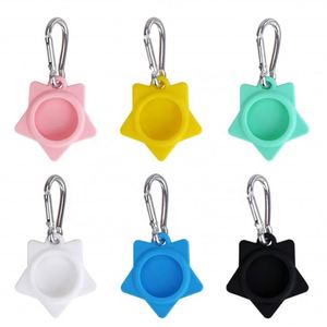 Funda Protectora de Silicona con Forma de Estrella para AirTag, Llavero, Personalizable con Logotipo a Color, Ligera y Portátil para Viajes - Product Image 2