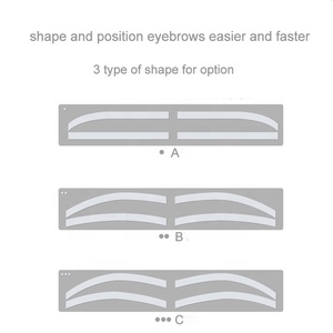 Suministros Pmu Maquillaje permanente Entrenamiento Tatuaje Brow Sticker Tool Brow Mapping Stickers - Product Image 2