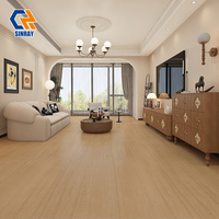 Carreaux d'intérieur modernes en imitation porcelaine bois massif 600x1200mm 9mm Mat Antibactérien Résistant aux acides Revêtement de sol extérieur pour villa