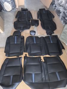 Housse de siège de voiture en cuir pleine couverture, siège Recaro, housse automobile durable et confortable, adaptée à HONDA/TOYOTA/LEXUS/MAZDA/<span class=keywords><strong>BMW</strong></span>/AUDI - Product Image 6